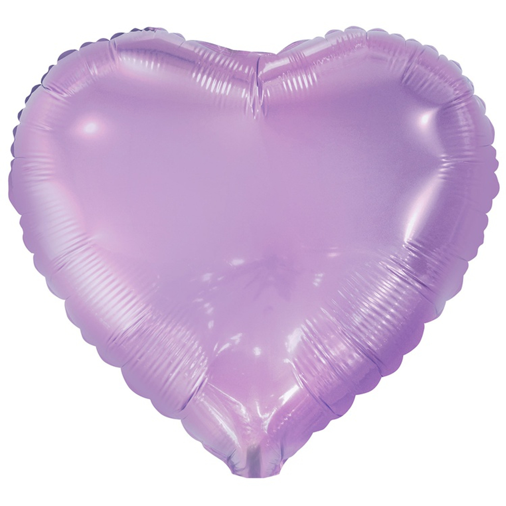 Шар фольгированный Сердце 46 см (Сиреневый)