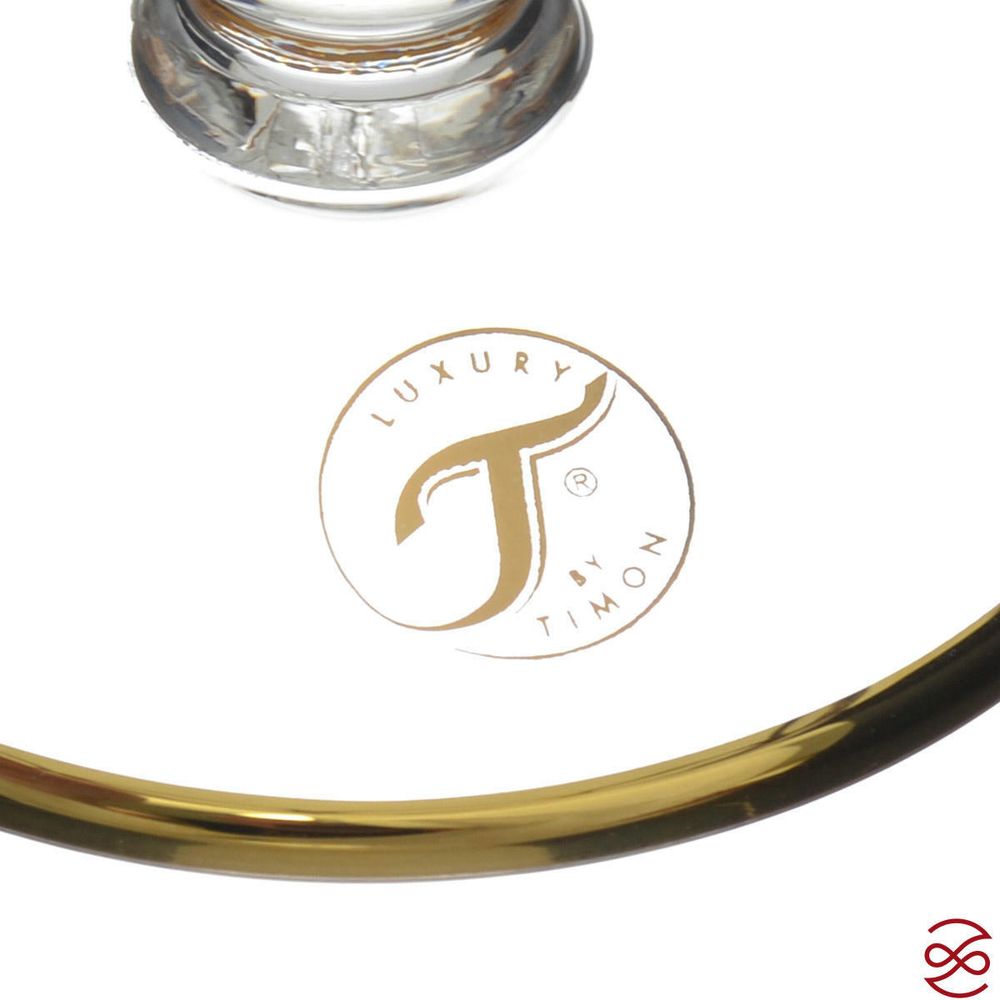 Набор рюмок TIMON Tiziano Golden/Palm (6 шт) 80 мл