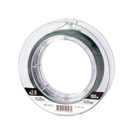 Шок-лидер плетёный Feeder Concept Flat Method х8 SHOCK LEADER Dark Green 100/035