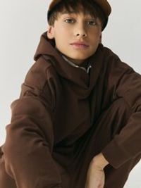 Худи оверсайз облегченное "Шоколад"  7+