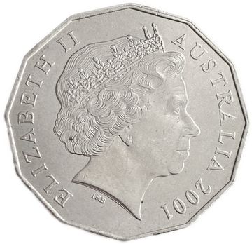 50 центов 2001 Австралия «Столетие Федерации - Австралия»