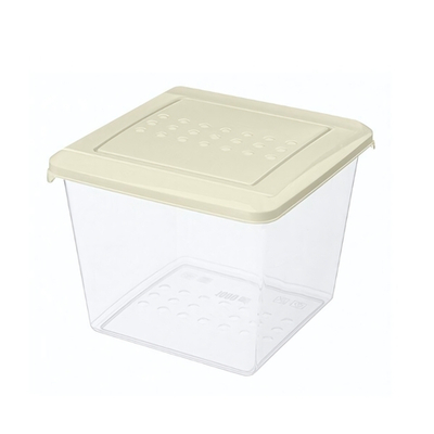 Контейнер для продуктов "Asti" квадратный 1,0л (светло-бежевый)