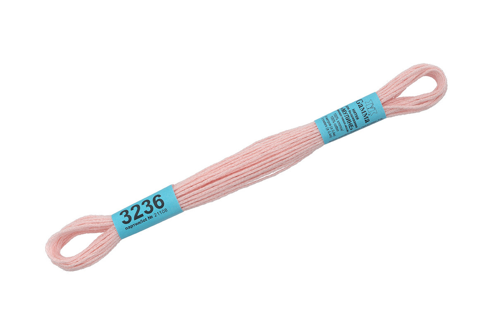 Мулине  "Gamma", 100% хлопок, 8 м, №3236