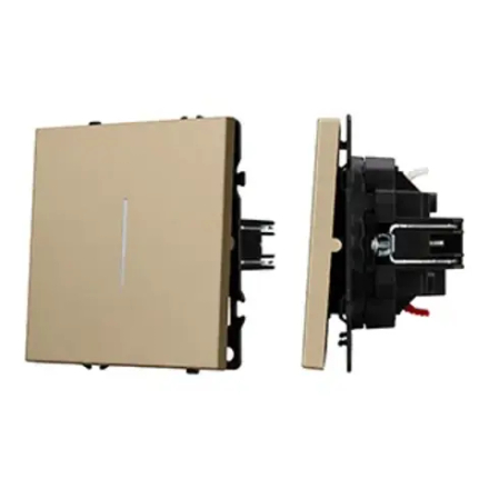 Механизм звонкового выключателя LED SWT-NOBE-MKR1-SFPL-L-GD (230V, 10A) (Arlight, Золотой песок) 061735