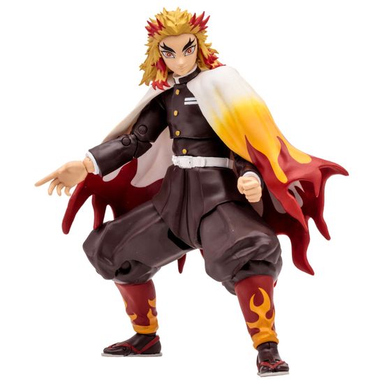 Фигурка Клинок рассекающий демонов Kyojuro Rengoku 17 см / Фигурка по мотивам аниме "Клинок, рассекающий демонов", Кёджуро Ренгоку