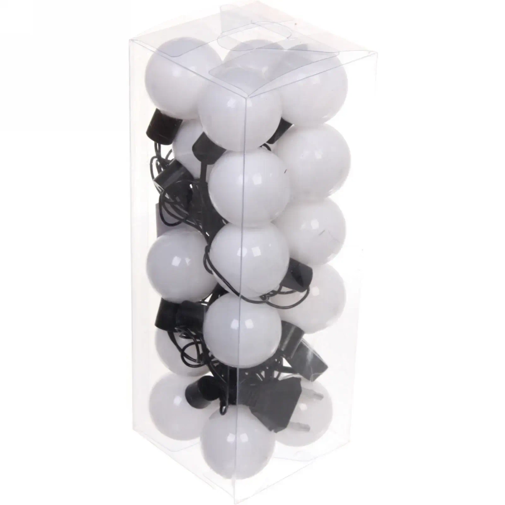 Гирлянда для дома 3м 20 ламп LED с насадками ШАР d-3,5 см, черн.провод, авторежим, IP-20, RG/RB