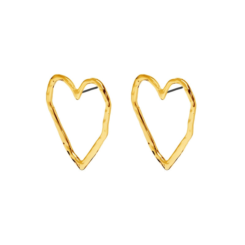 Серьги Пустые Сердца – Золото