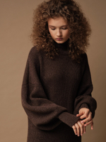 D0341-8100 Платье dbr, шоколадный