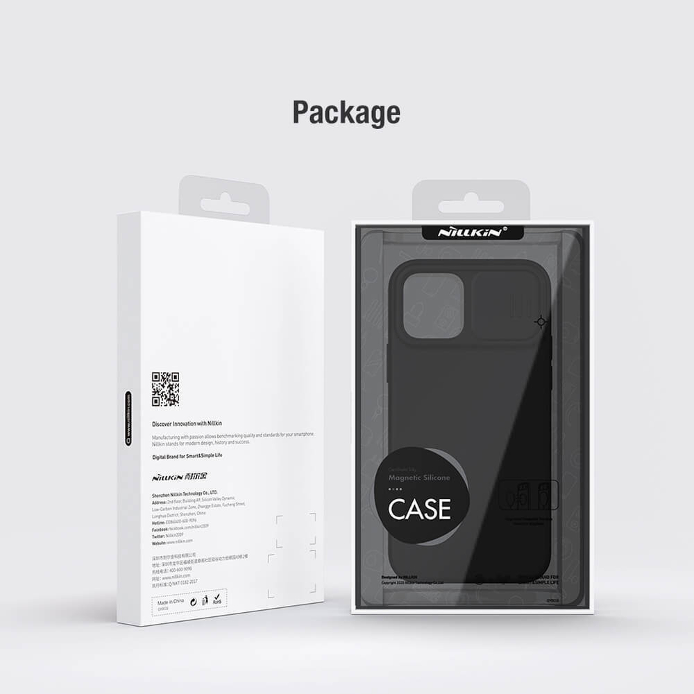 Накладка Nillkin CamShield Silky Magnetic Silicone Case для iPhone 12 Pro Max