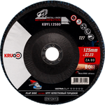 Круг лепестковый торцевой KRUGO 125х22,23mm P80, тип 1, KBYL12580