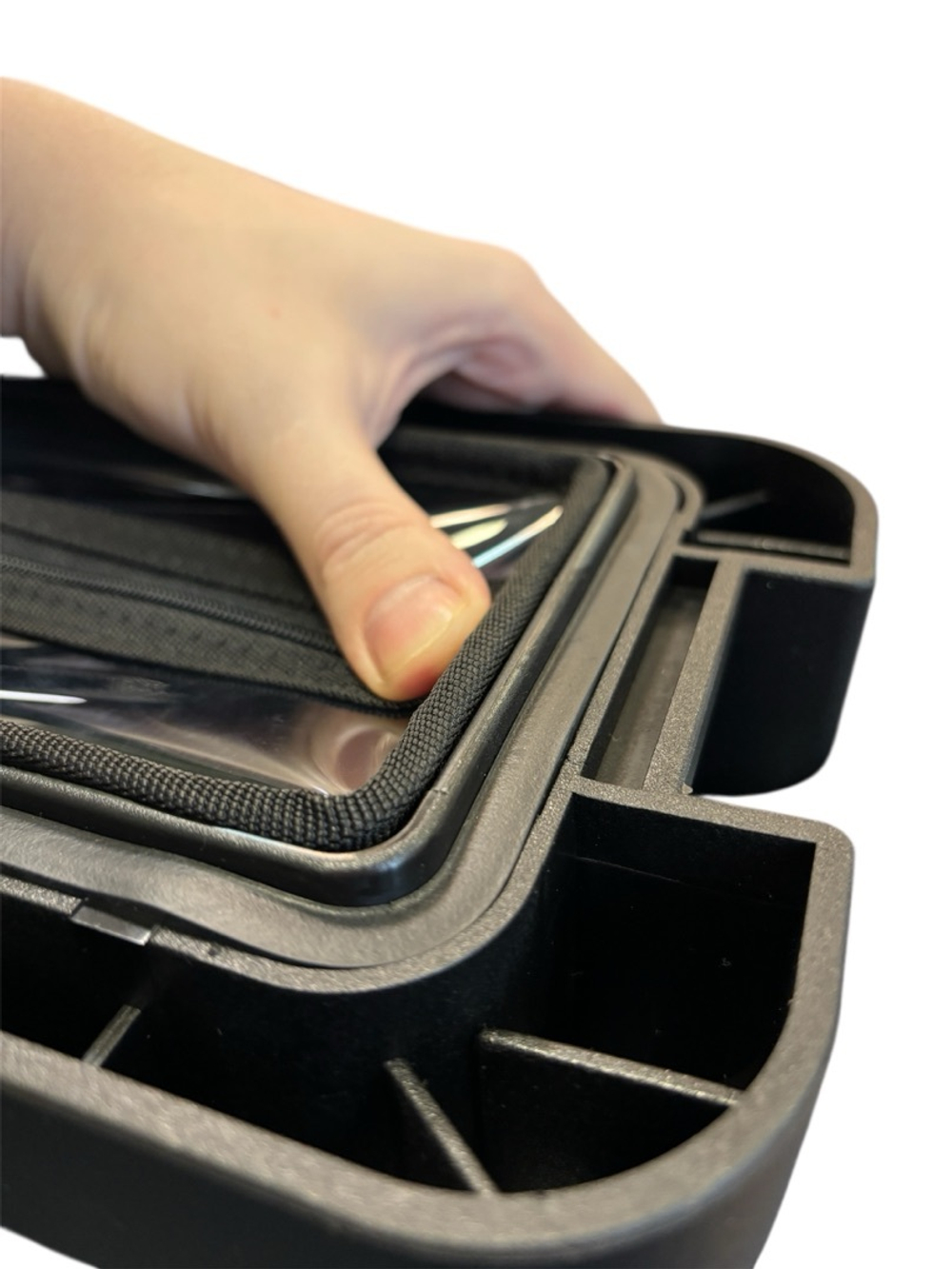 TREKFORM Органайзер в крышку рэкового кейса 2U (прозрачный)