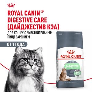 Сухой корм Royal Canin Digestive Care для взрослых кошек для поддержания здоровья пищеварительной системы