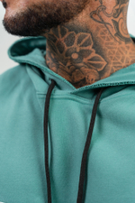 Толстовка без рукавов SLEEVELESS HOODIE SWEATSHIRT IRON BEAST 710 Зеленая