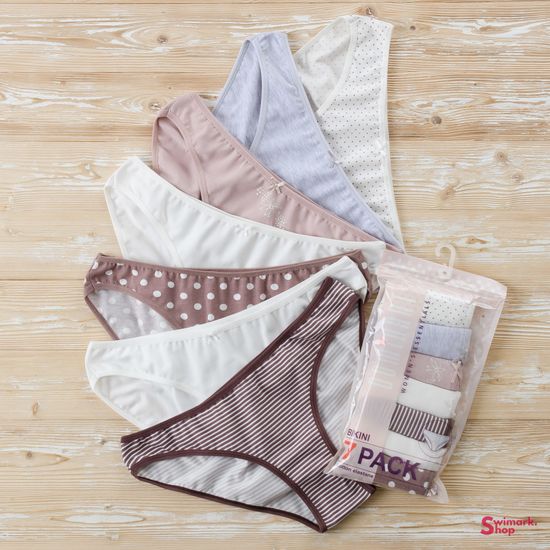 Трусики женские DOMINANT 37000-112, BIKINI, 7 шт. в уп. (неделька)