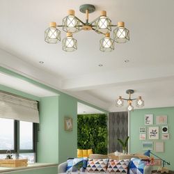 Потолочная Люстра Corf B3 Green 8 Lamps By Imperiumloft