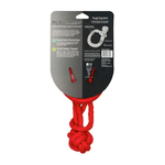Playology жевательный канат TOUGH TUG KNOT для щенков 4-8 месяцев с ароматом говядины, цвет красный