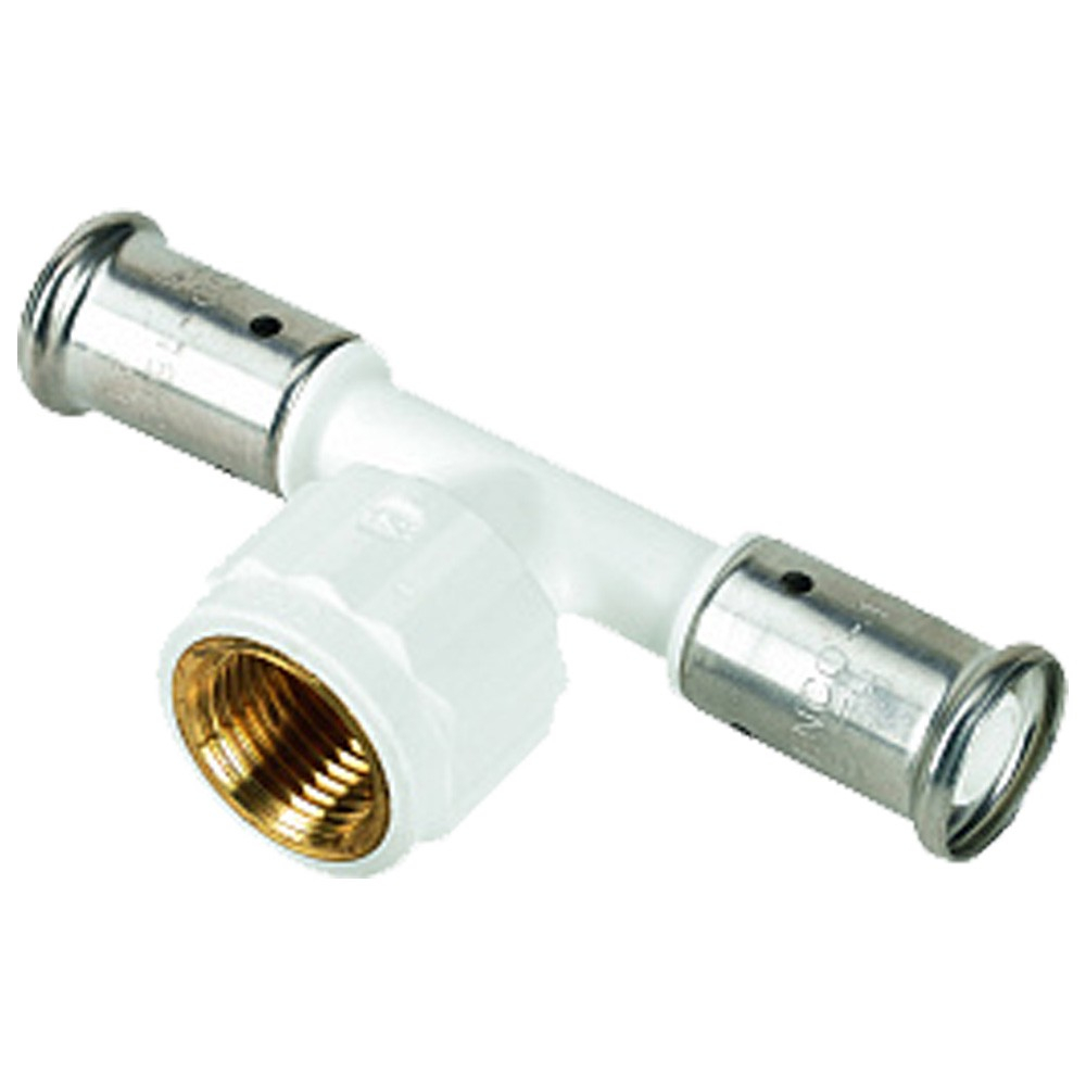 Тройник HENCO ВР ПВДФ пресс, 20x3/4"x20