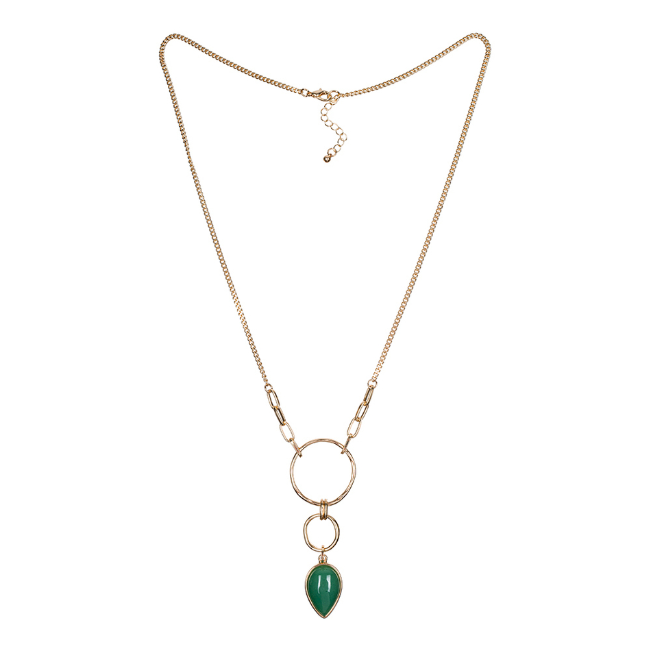 Колье Fiore Luna GREEN AVENTURINE LN3171-5 G/G