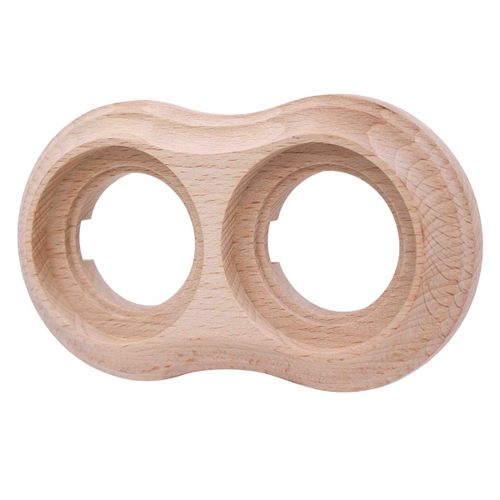 Рамка 2 постовая Пиластро, накладной монтаж, дерево, цвет Натурель BF9-620-10