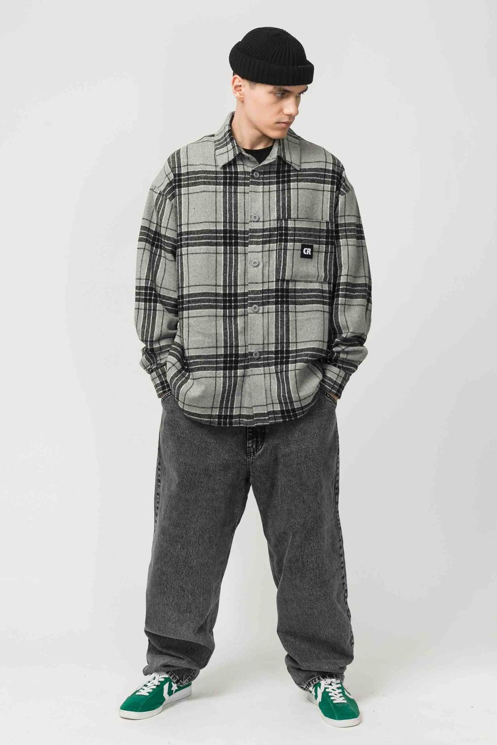 Рубашка Codered Harbor Wide Серый/Черный/Белый