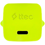 ttec SmartCharger GAN 20W PD Travel Fast Charger + USB-C - Lightning Cable 120cm, Neon Yellow