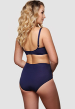 Трусы с завышенной линией талии и низким вырезом по линии бедер (Размер: 52) (Цвет: черный)