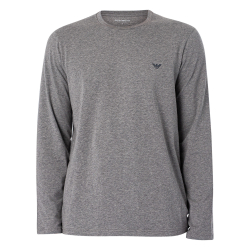 Мужская пижама серая толстовка, фиолетовые штаны Emporio Armani 111789_4F720 15449