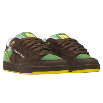 Кроссовки reebok Club C Series для скейтборда - низкие корейско-зеленые кроссовки