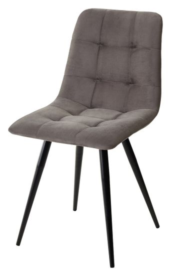 Стул CHILLI-Q графит #14, велюр / черный каркас, 4 шт/ 1 к, М-City