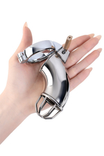 Пояс верности мужской, TOYFA METAL (серебристый) закрытый (Цвет: серебряный)