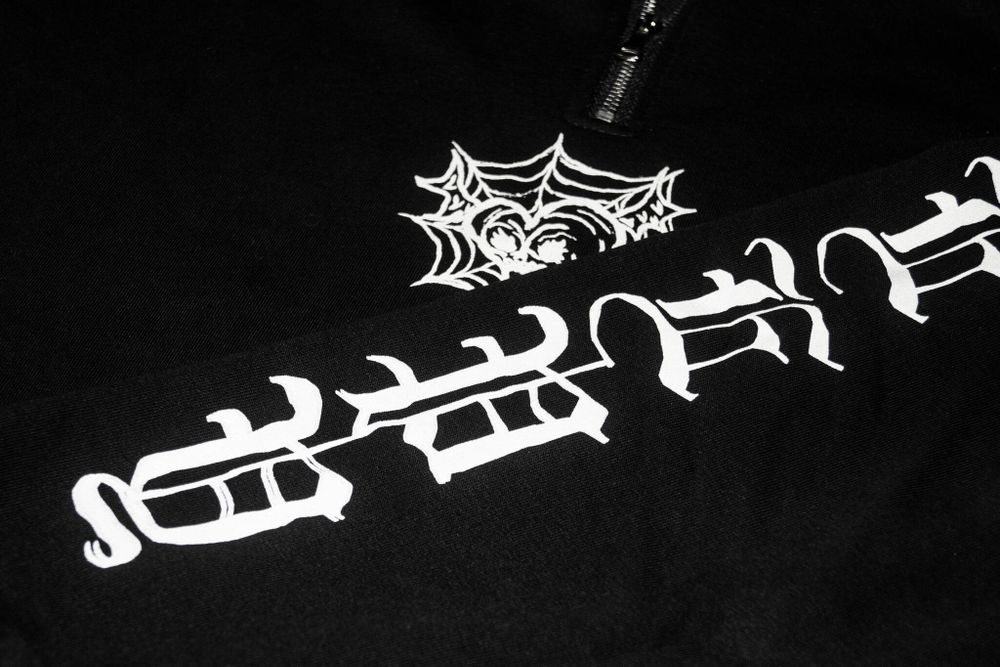 Худи Creepy Clothing Zip Сердце черный