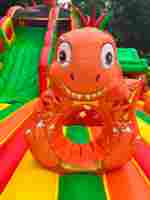 Коммерческий надувной батут «Три дракона», 13*9*9 м