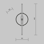 Настенный светильник Maytoni Marmo MOD099WL-01G