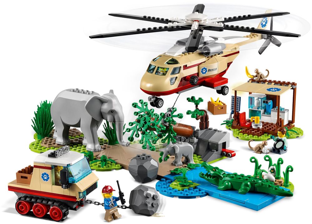 Конструктор LEGO City Stuntz 60302 Операция по спасению зверей