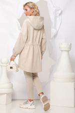 Ветровка бежевая с капюшоном DStrend (Акция)