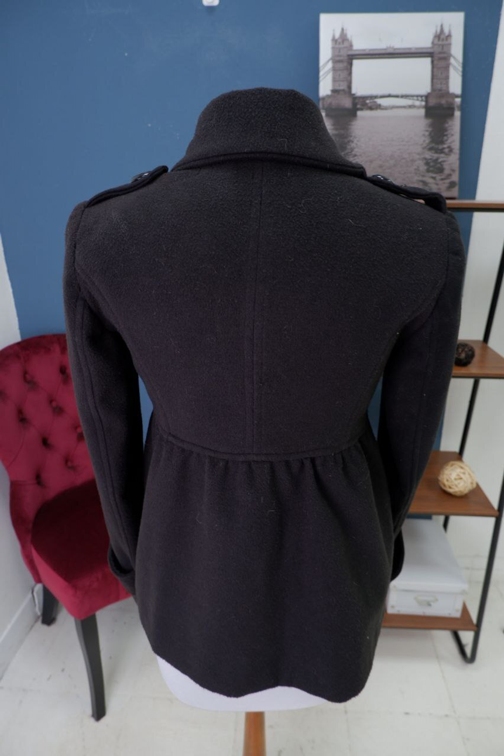 Пальто Yes London черное 46 размер