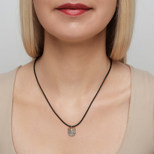 "Барашек"  подвеска в серебряном покрытии из коллекции "Lamb" от Jenavi с замком карабин