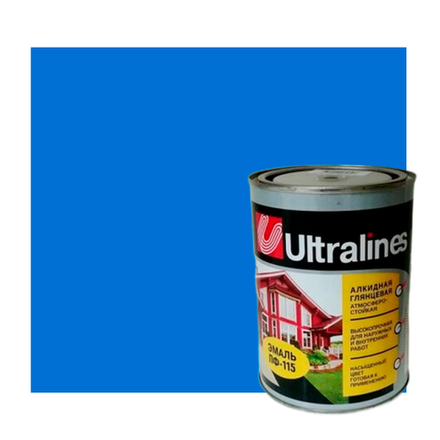 Эмаль ПФ-115 "ULTRA LINES" ГОЛУБАЯ 0,8кг