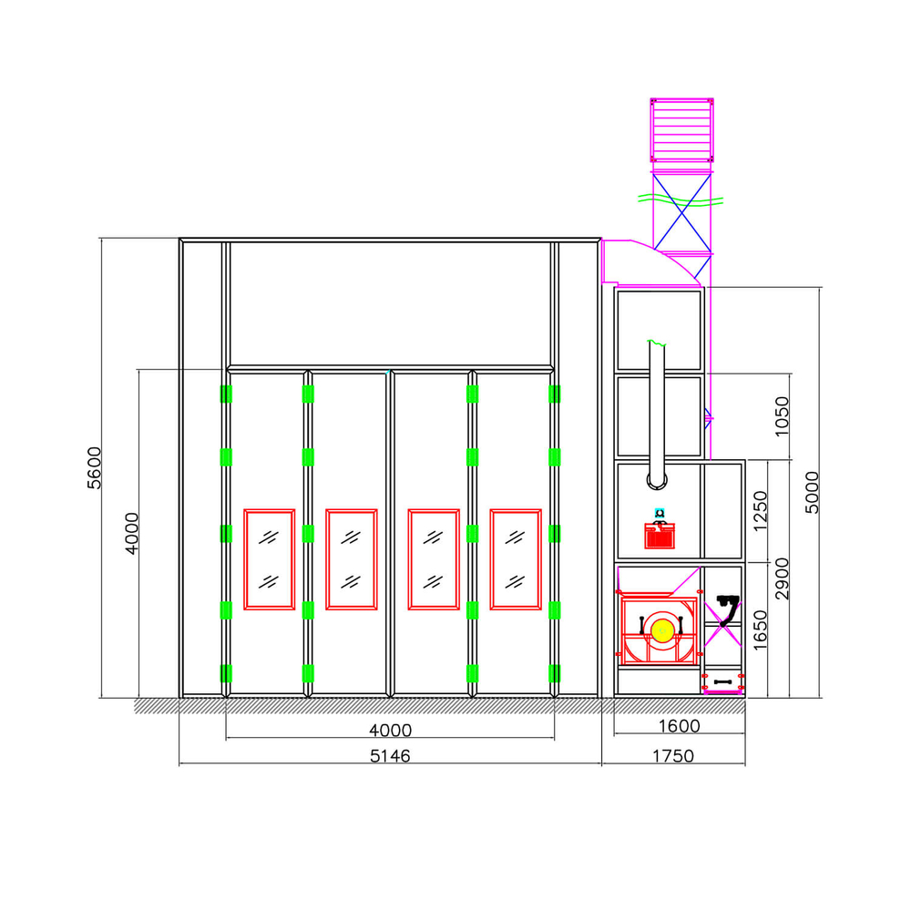 WDK-900(trucks) Окрасочно-сушильная камера