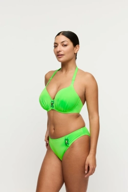 PRIMADONNA Swim Pilon Топ с поролоновыми вставками и вырезом в форме сердца, неоновый лаймовый