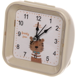 Будильник «Флоренция» квадрат молочный 9.5*9.5*4,5см DSA303
