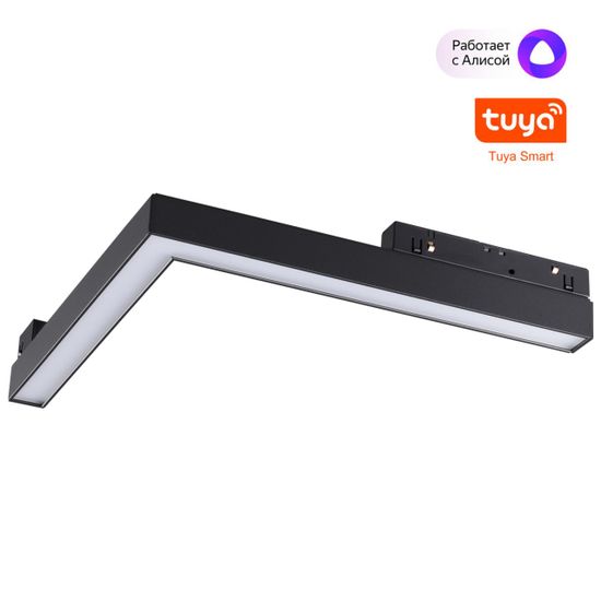 359502 SHINO NT24 149 черный Трековый низковольт. св-к диммир. со сменой цв.температуры, пульт ДУ/Tuya Smart Life IP20 LED 24W 48V 3000-6500K FLUM