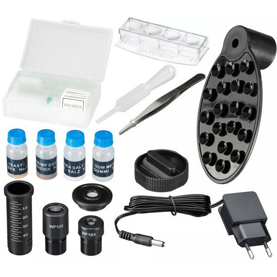 Микроскоп Bresser National Geographic 40x-1280x с держателем для смартфона (9039001) черный