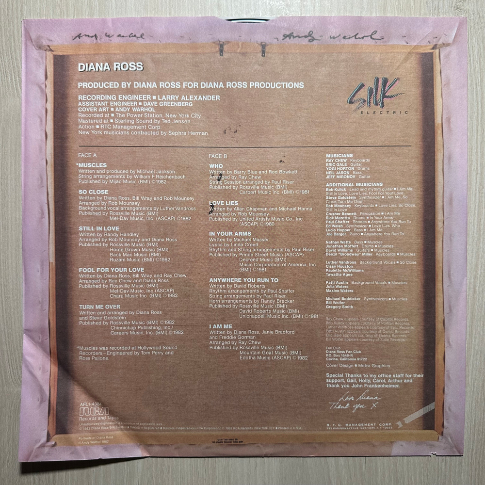 Diana Ross - Silk Electric (США 1982г.)