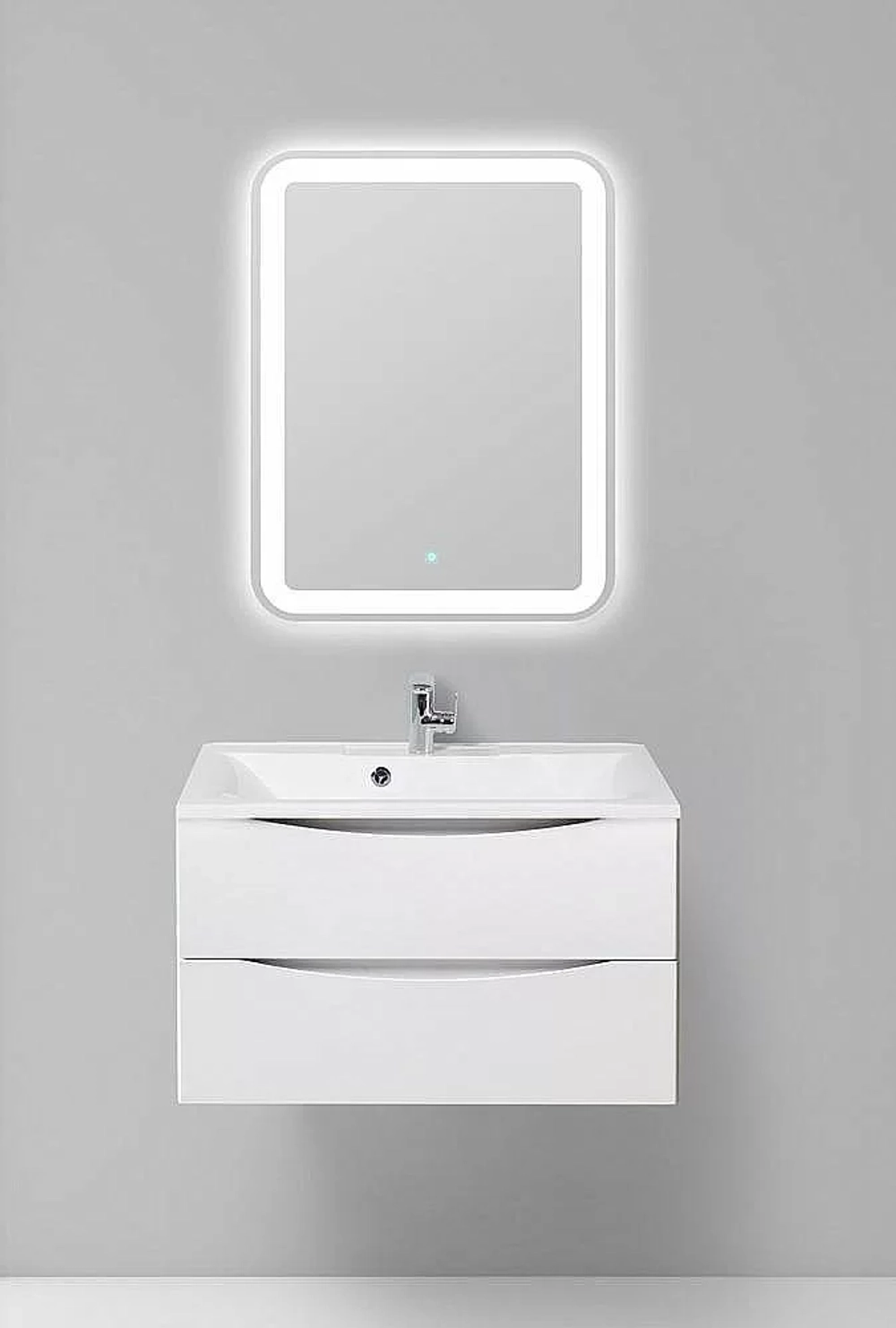 Тумба с раковиной Belbagno MARINO 100 подвесная Bianco Opaco