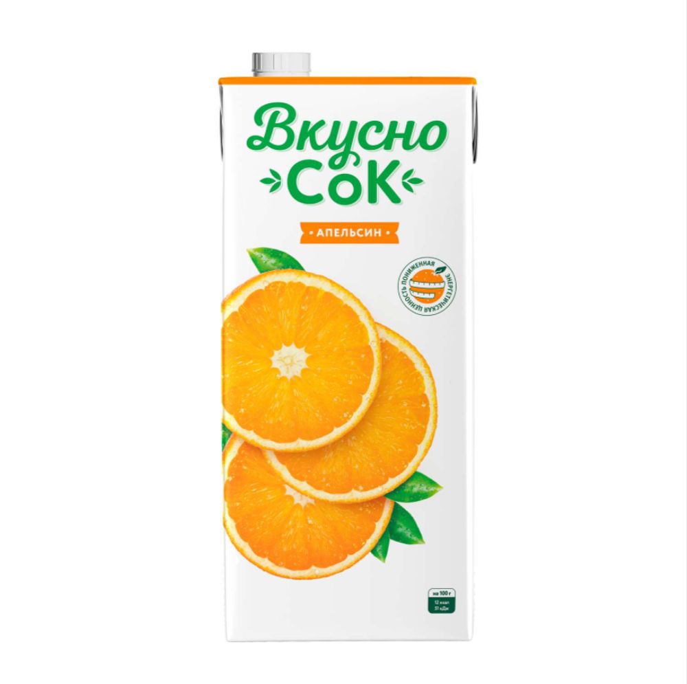 Вкусно Сок 0,95л апельсин