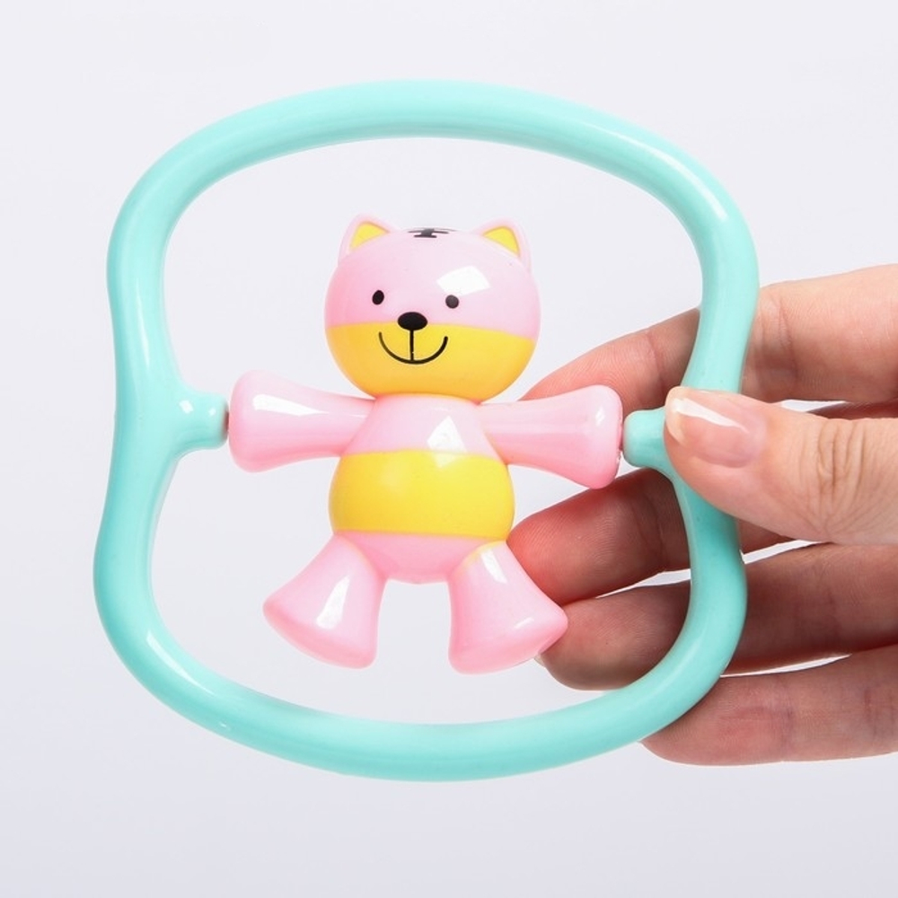 315942/Текстильная игрушка погремушка котик с мамой функционал Умка/RPTF-C4/1