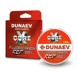 Леска Dunaev Fluorocarbon RED 0.148мм 100м