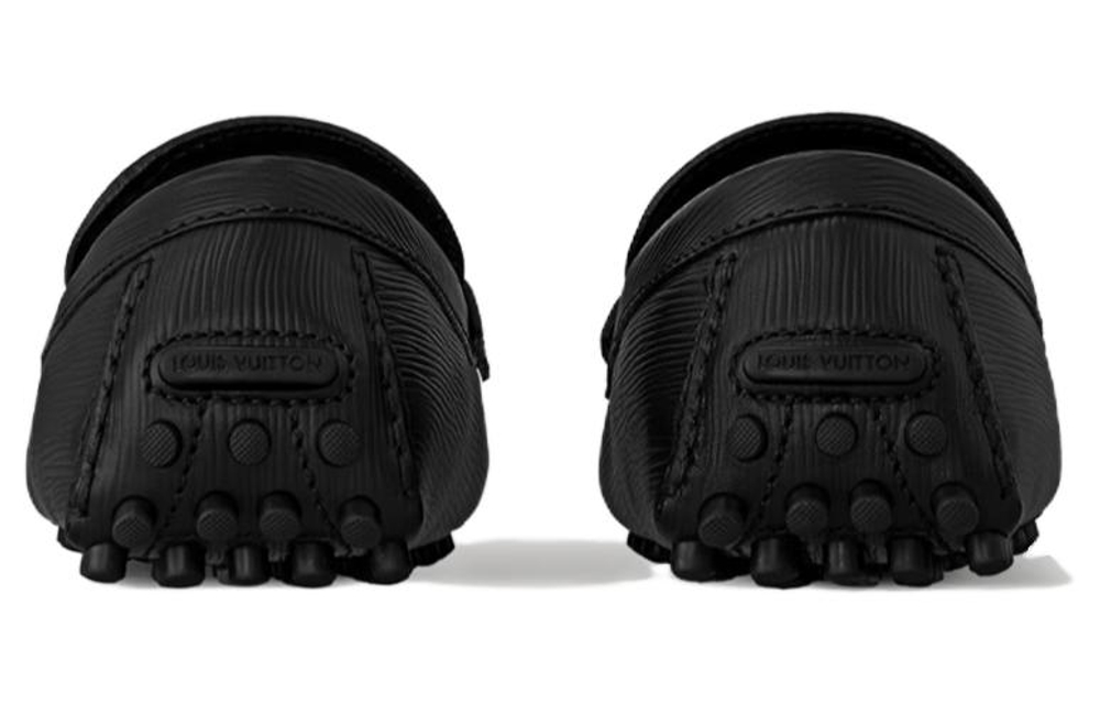 LOUIS VUITTON Hockenheim Gommino Loafers Men"s Black