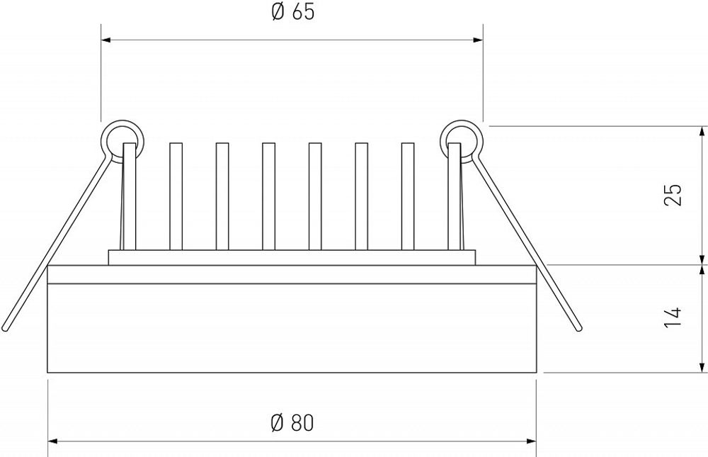Встраиваемый светильник Elektrostandard Aster a063989